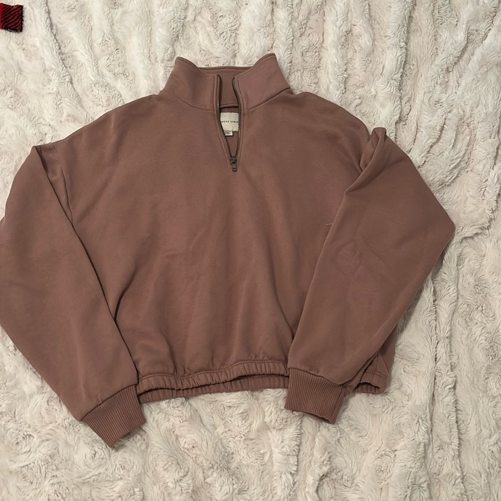 American eagle quarter zip size extra-small